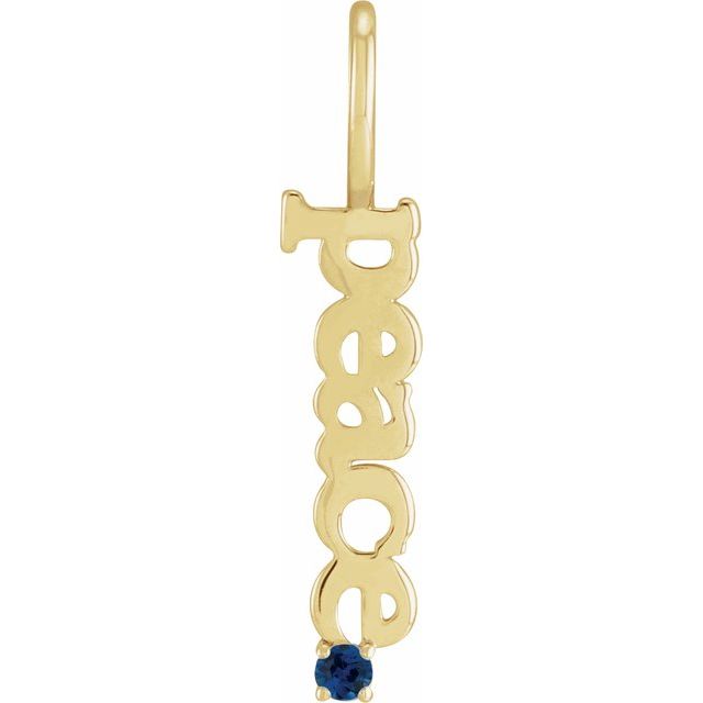 Prital Blue Sapphire 4 Prong  Necklace